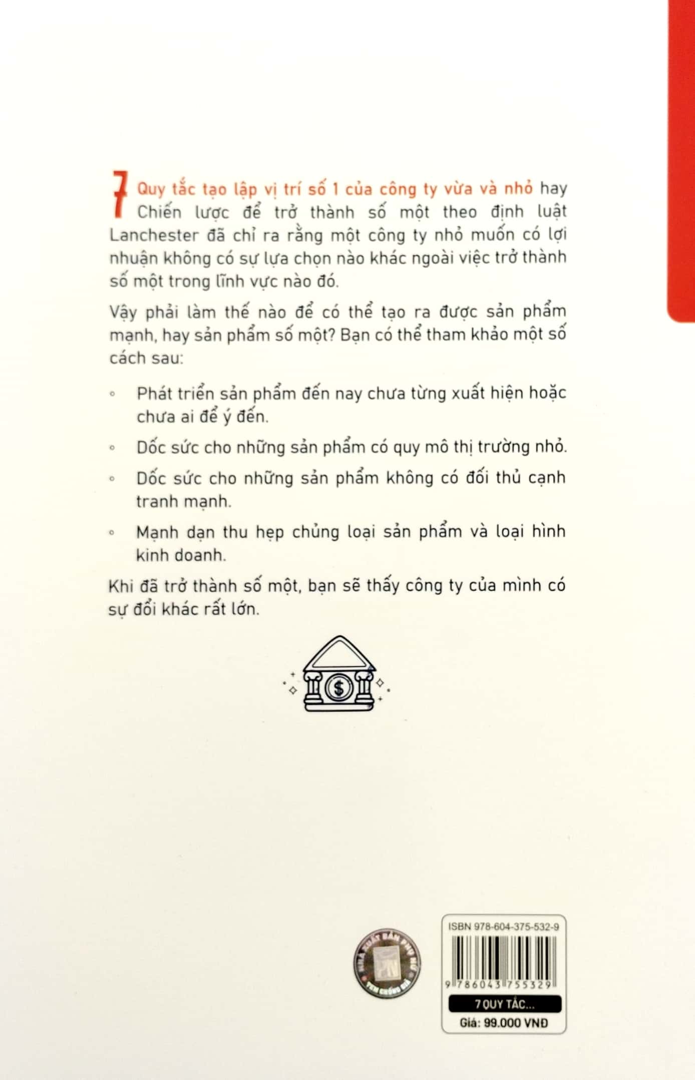 bí quyết thành công của doanh nghiệp vừa và nhỏ - 7 quy tắc tạo lập vị trí số một của doanh nghiệp vừa và nhỏ - chiến lược để trở thành số 1 theo phương thức kinh doanh lanchester - Ảnh 6