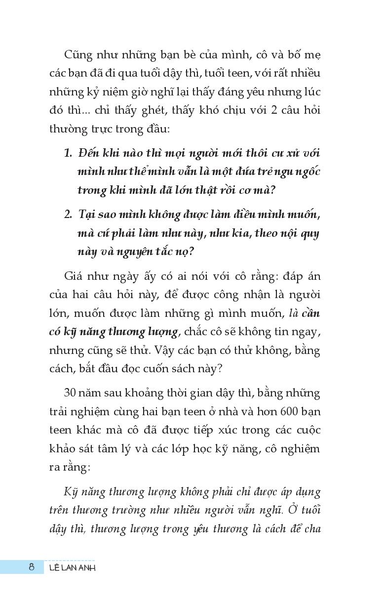 Bí Quyết Thương Lượng Cho Tuổi Dậy Thì - Ảnh 9