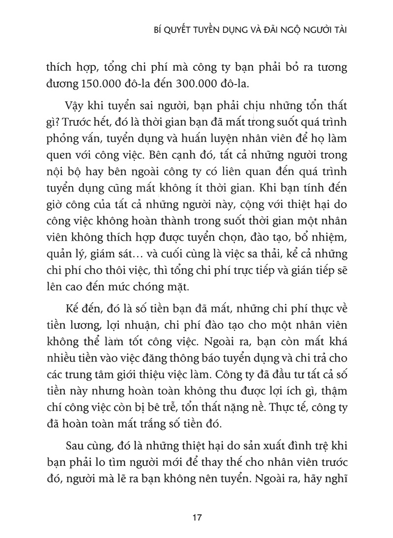 bí quyết tuyển dụng & đãi ngộ người tài (tái bản) - Ảnh 10