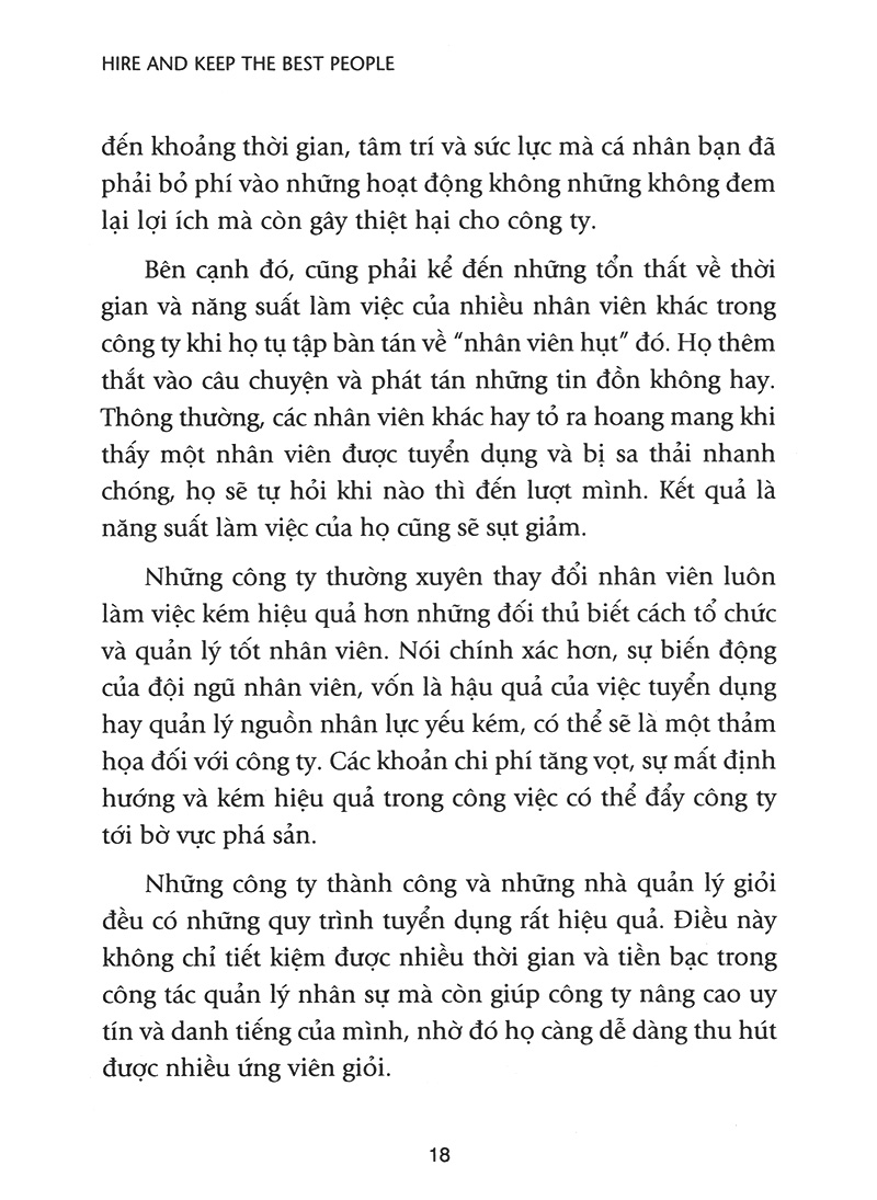 bí quyết tuyển dụng & đãi ngộ người tài (tái bản) - Ảnh 11