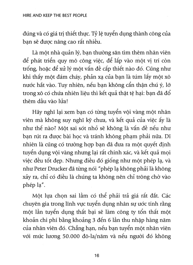 bí quyết tuyển dụng & đãi ngộ người tài (tái bản) - Ảnh 9