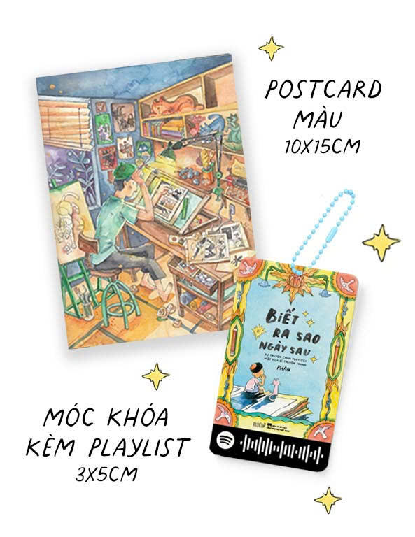 Biết Ra Sao Ngày Sau - Tự Truyện Chân Thật Của Một Họa Sĩ Truyện Tranh - Tặng Kèm Chữ Ký + Postcard Màu + Móc Khoá Kèm Playlist - Ảnh 4