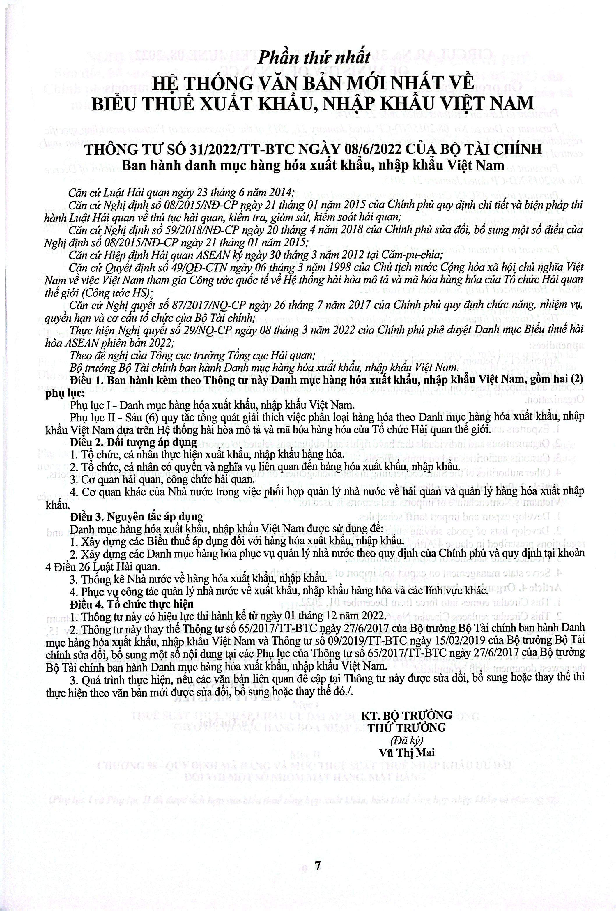 Biểu Thuế Xuất Khẩu - Nhập Khẩu Năm 2026 (Song Ngữ Anh - Việt) - Ảnh 5