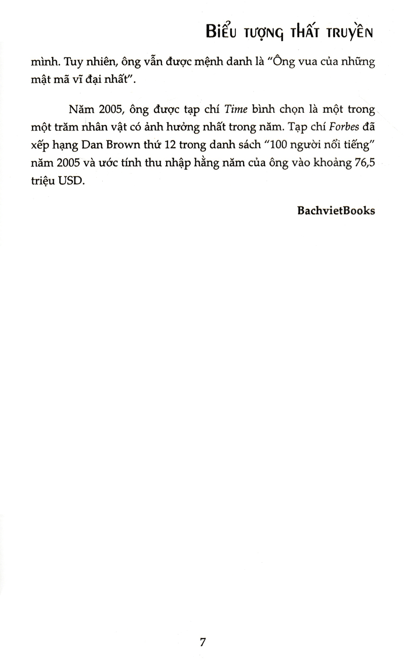 biểu tượng thất truyền - bìa cứng (tái bản 2023) - Ảnh 6