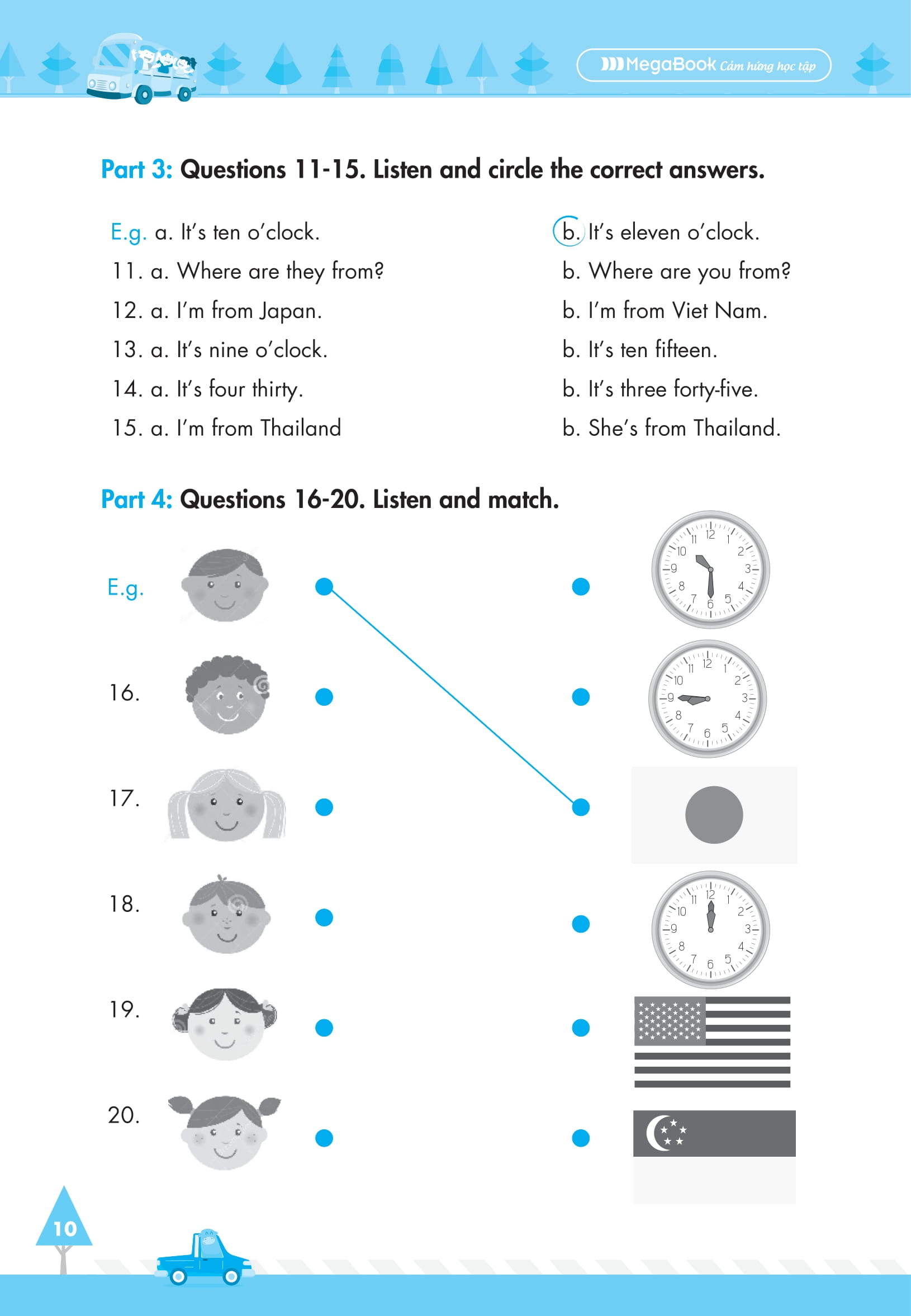 big 4 - bộ đề tự kiểm tra 4 kỹ năng nghe-nói-đọc-viết tiếng anh lớp 4 - tập 1 (cơ bản và nâng cao) - Ảnh 10