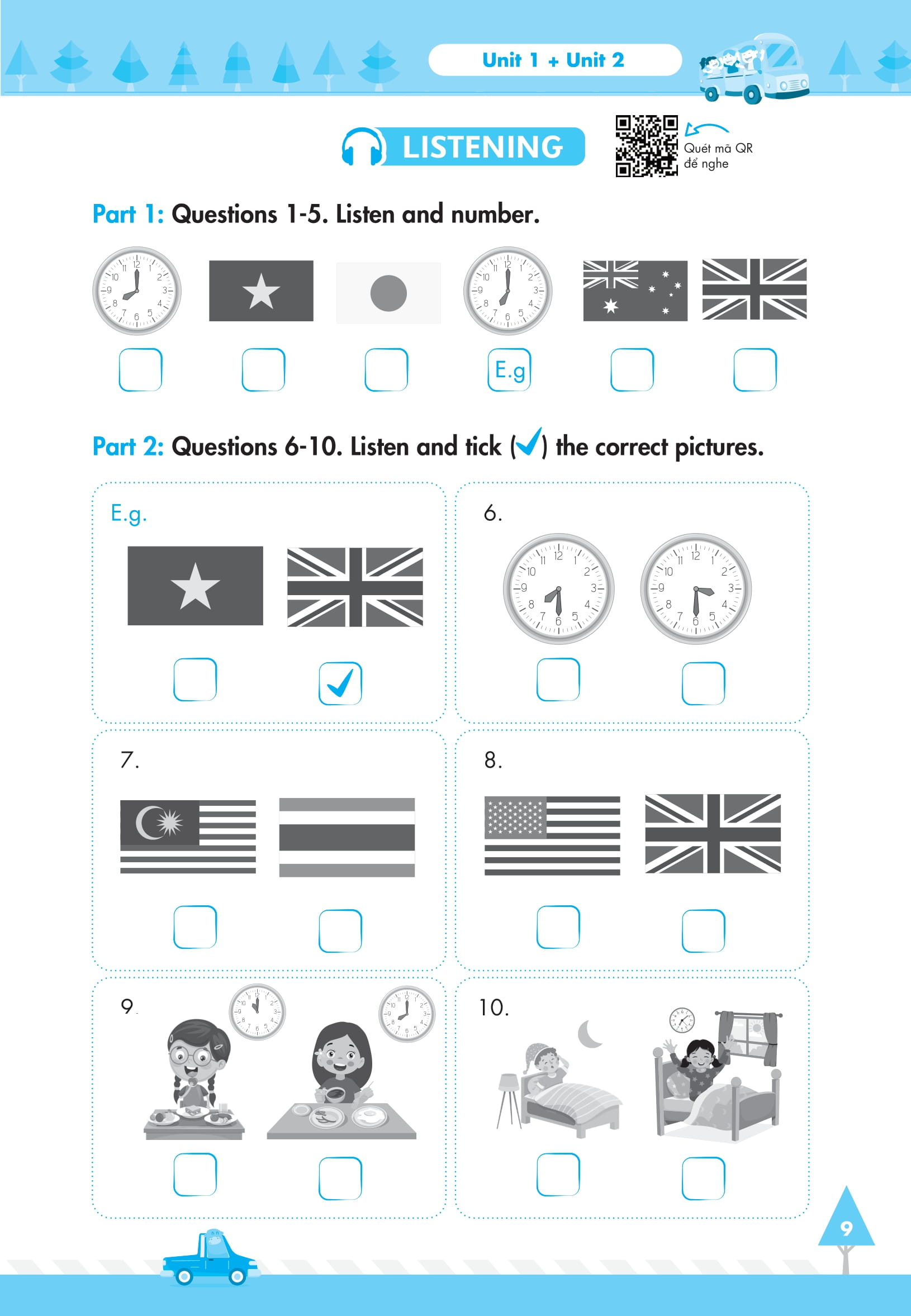 big 4 - bộ đề tự kiểm tra 4 kỹ năng nghe-nói-đọc-viết tiếng anh lớp 4 - tập 1 (cơ bản và nâng cao) - Ảnh 9