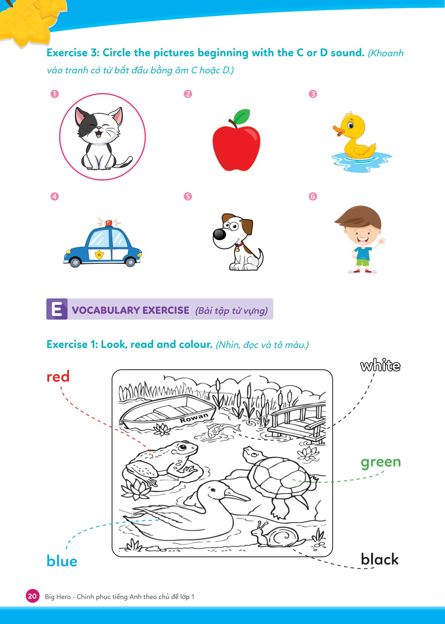 big hero - chinh phục tiếng anh theo chủ đề lớp 1 - Ảnh 11