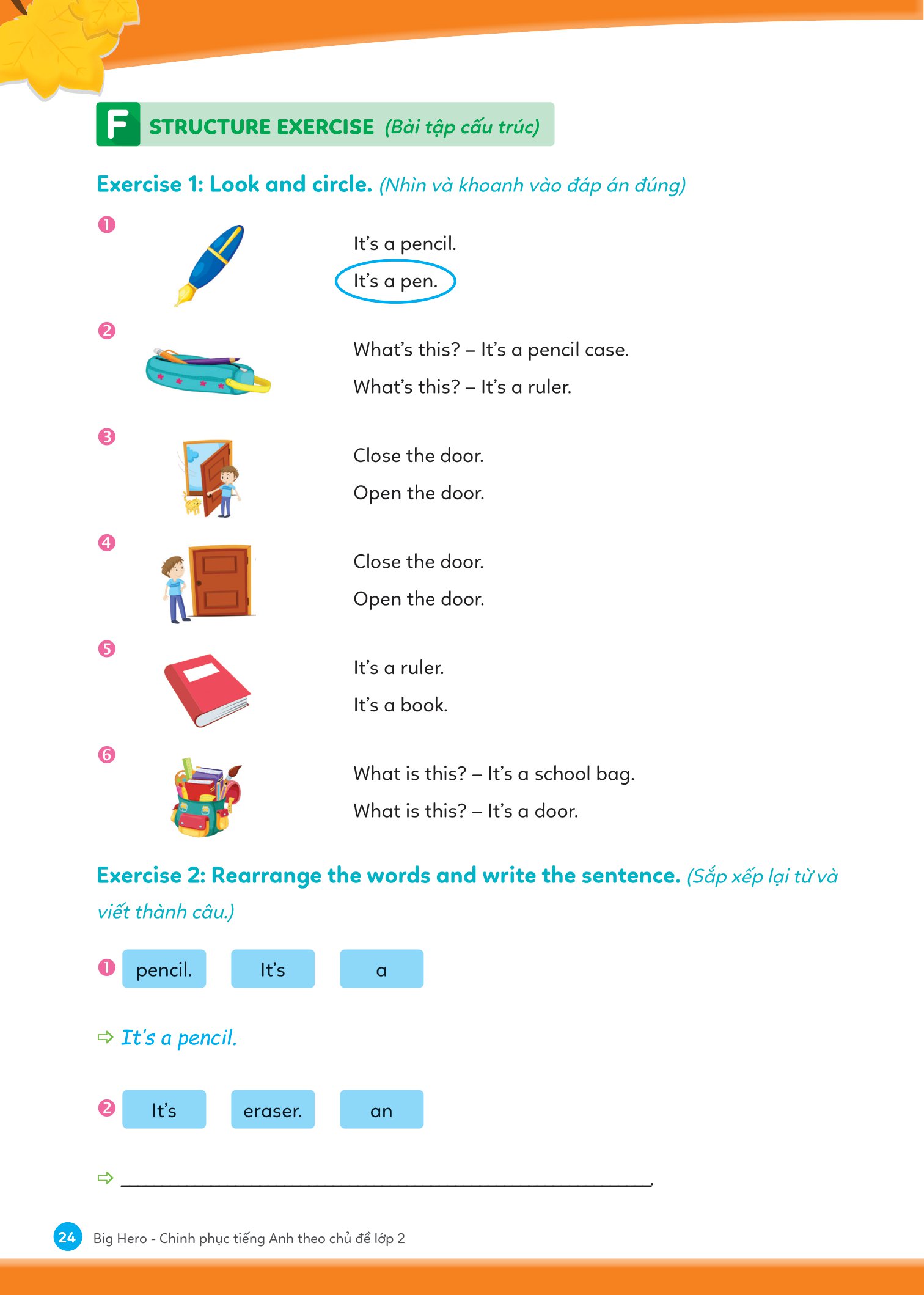 big hero - chinh phục tiếng anh theo chủ đề lớp 2 - Ảnh 13