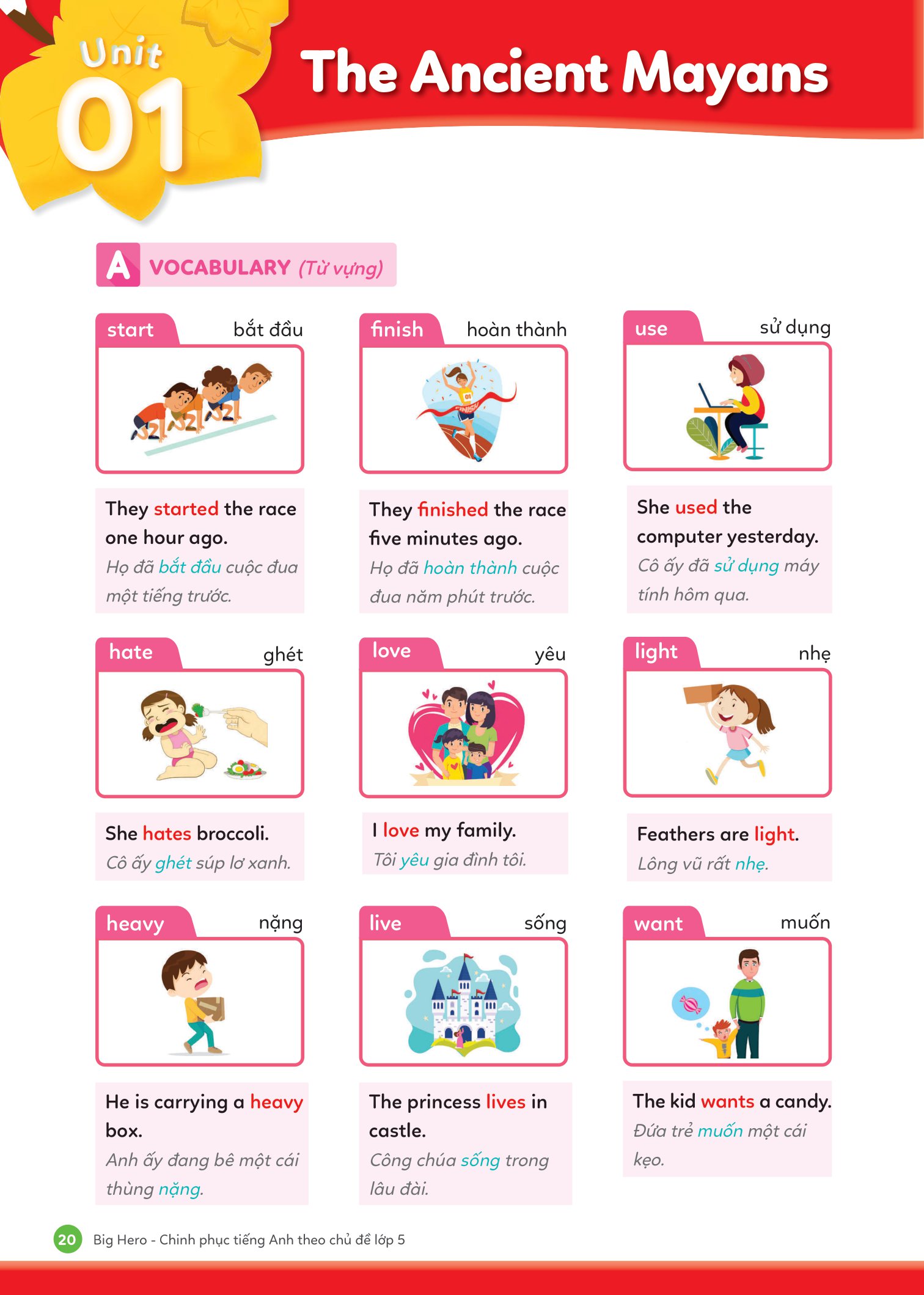 big hero chinh phục tiếng anh theo chủ đề lớp 5 - Ảnh 13