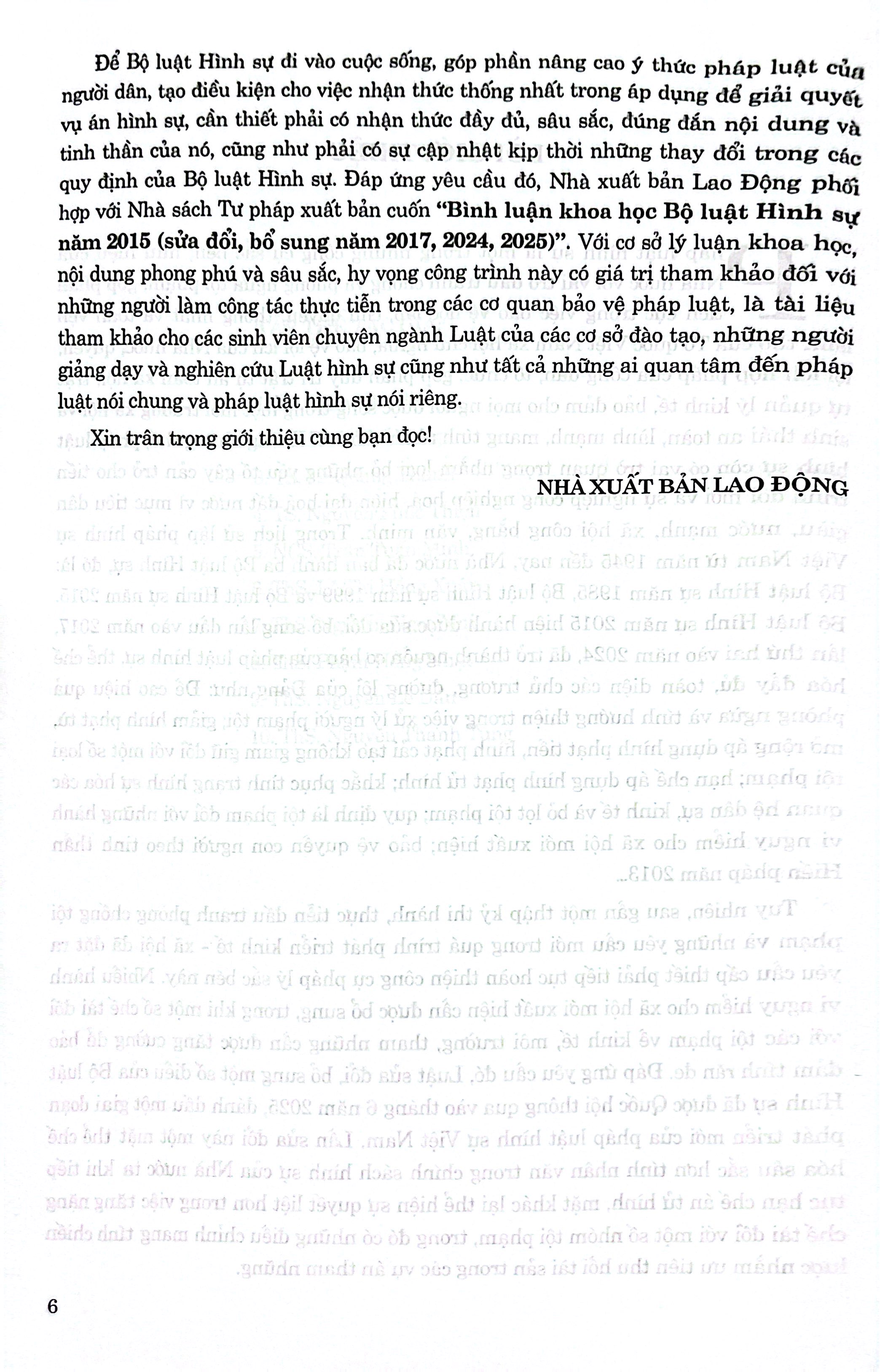 Bình Luận Khoa Học Bộ Luật Hình Sự Năm 2015 (Sửa Đổi, Bổ Sung Năm 2017, 2024, 2025) - Ảnh 4
