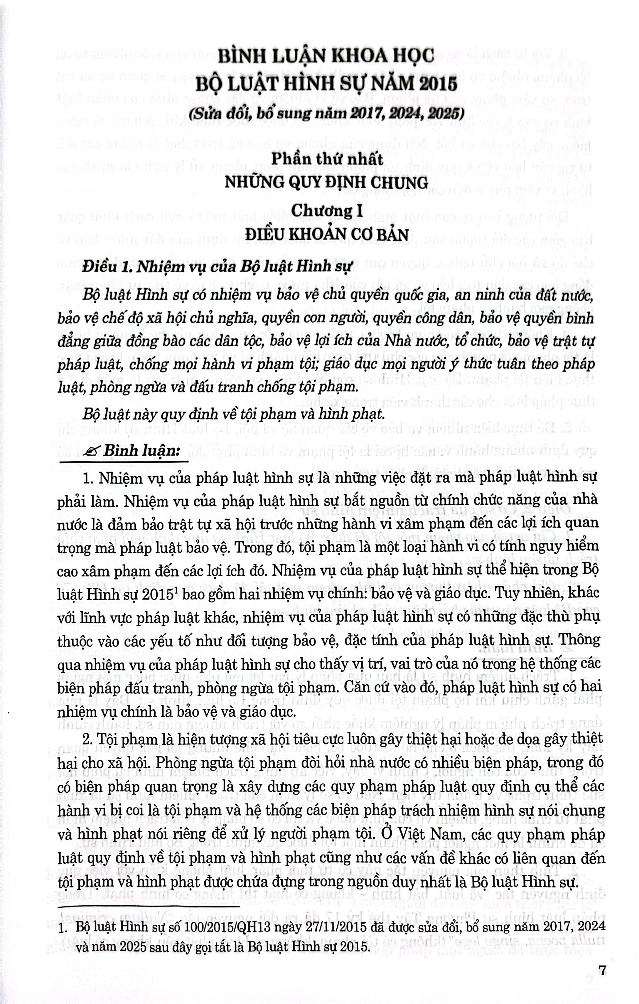 Bình Luận Khoa Học Bộ Luật Hình Sự Năm 2015 (Sửa Đổi, Bổ Sung Năm 2017, 2024, 2025) - Ảnh 5