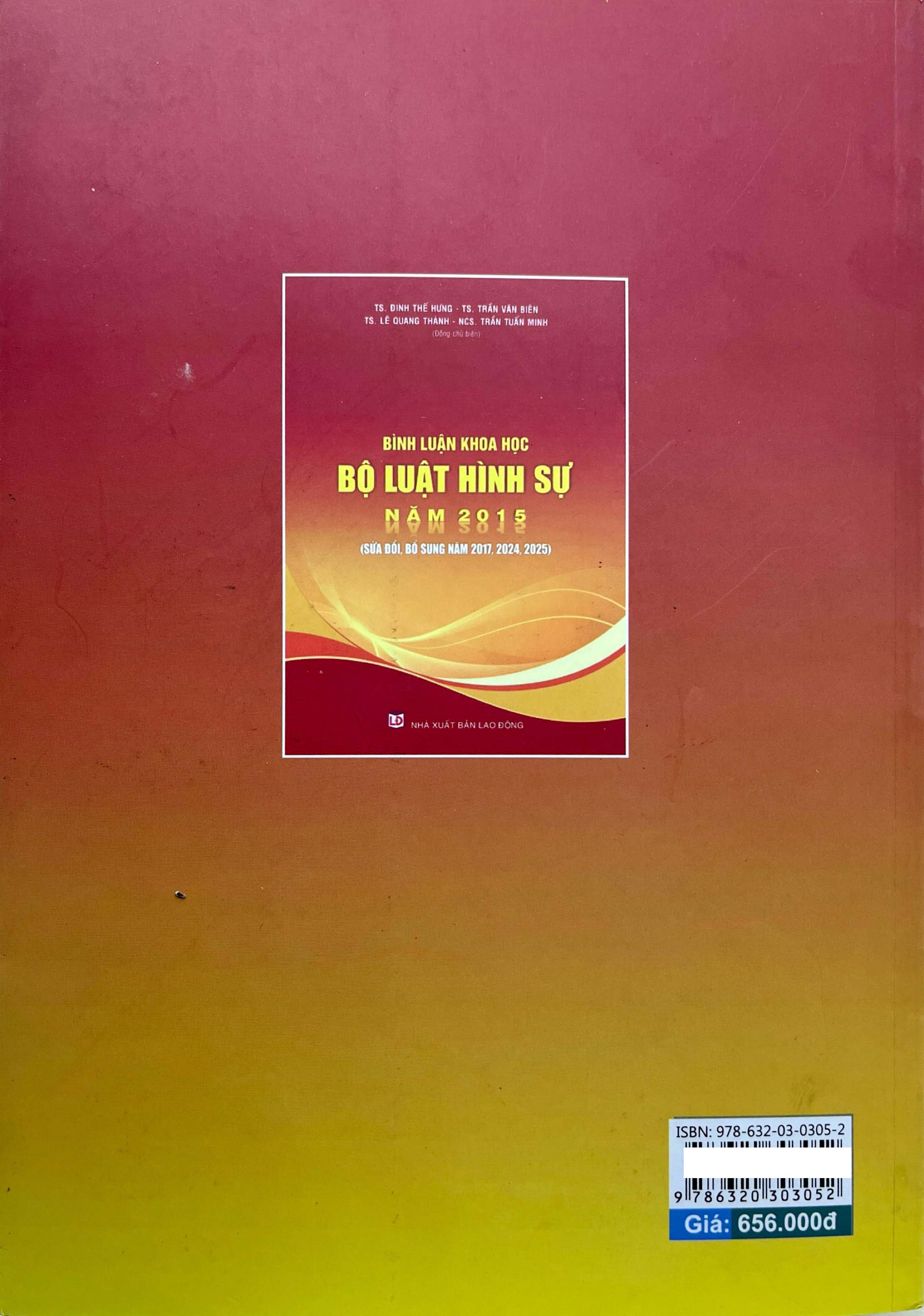 Bình Luận Khoa Học Bộ Luật Hình Sự Năm 2015 (Sửa Đổi, Bổ Sung Năm 2017, 2024, 2025) - Ảnh 8