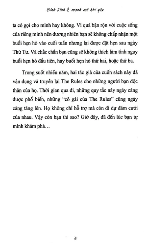 bình tĩnh khi ế, mạnh mẽ khi yêu - all the rules - tái bản - Ảnh 5