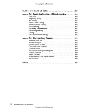 biochemistry for dummies 3rd edtion - Ảnh 6