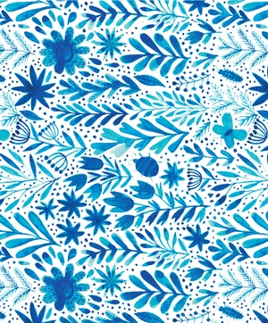 blue & white note cards, 24 blank cards: 8 unique designs with 25 patterned envelopes - Ảnh 4