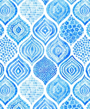 blue & white note cards, 24 blank cards: 8 unique designs with 25 patterned envelopes - Ảnh 9