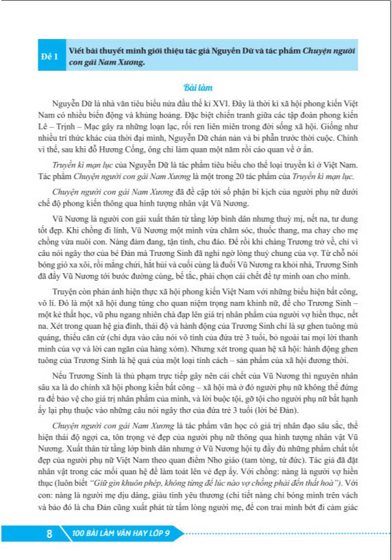 Bộ 100 Bài Làm Văn Hay 9 - Ảnh 4