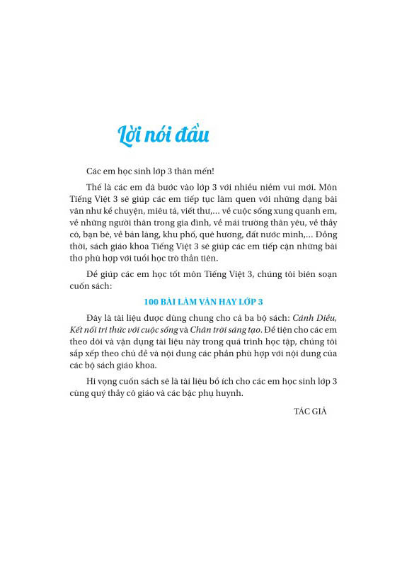 Bộ 100 Bài Làm Văn Hay Lớp 3 - Ảnh 3