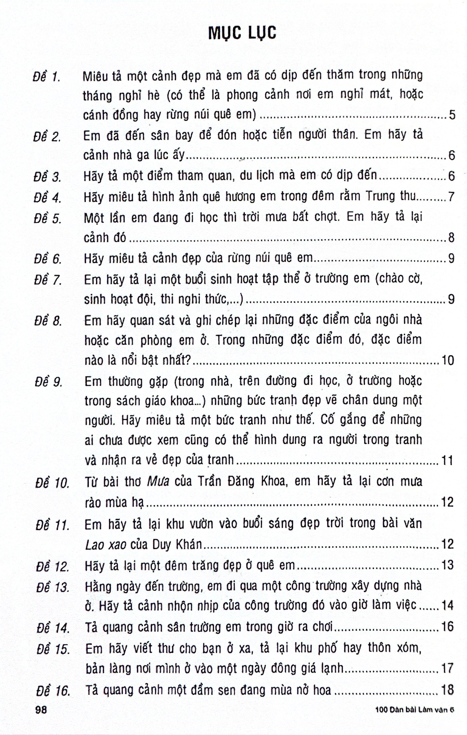 Bộ 100 Dàn Bài Chi Tiết Tập Làm Văn 6 (Theo Chương Trình GDPT Mới) - Ảnh 4