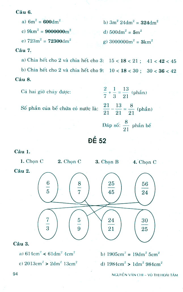 bộ 100 đề kiểm tra định kì toán 4 - tập 2 - có đáp án và lời giải (biên soạn theo chương trình gdpt mới) - Ảnh 10