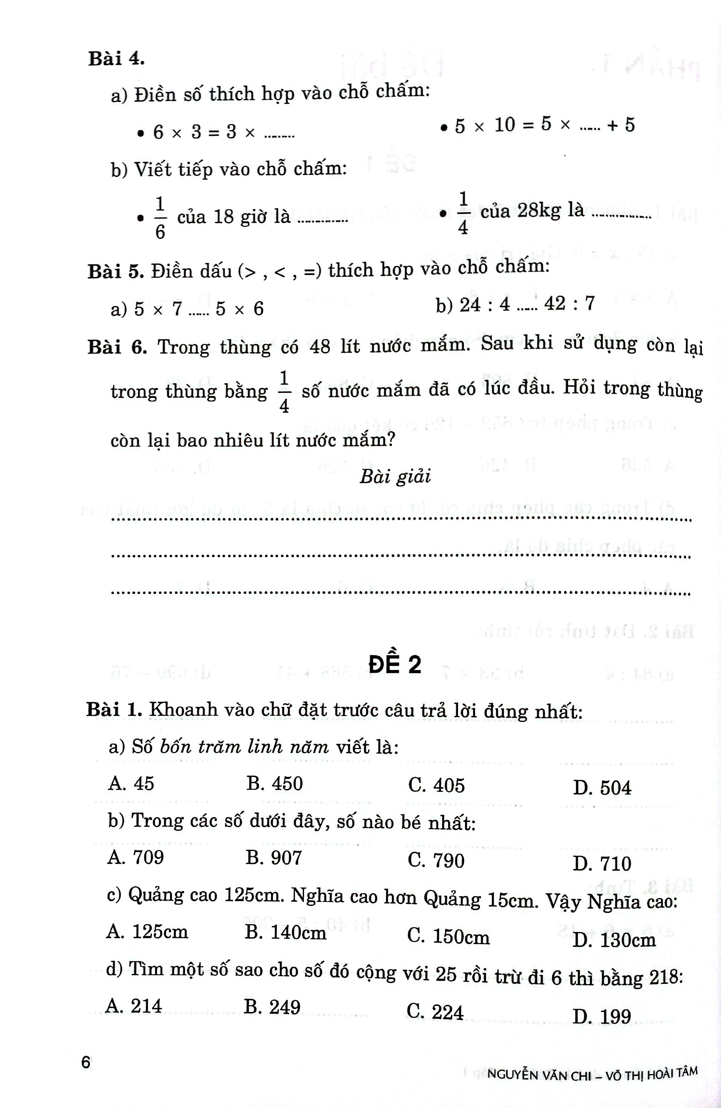 Bo
100 De Kiem Tra Dinh Ky Toan 3 - Tap 1 (Co Dap An Va Loi Giai) - Ảnh 5