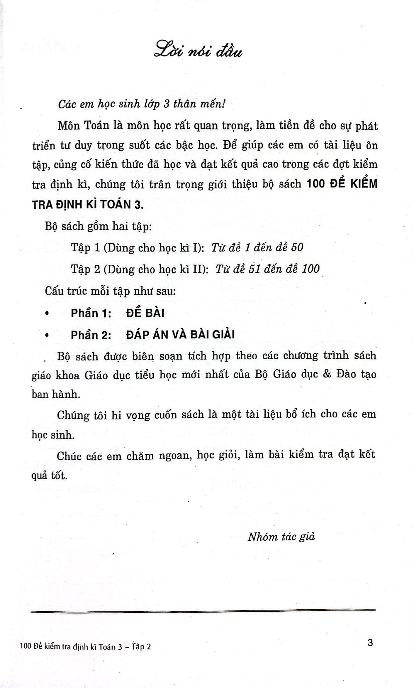 bộ 100 đề kiểm tra định kỳ toán 3 - tập hai (biên soạn theo chương trình giáo dục phổ thông mới) - Ảnh 3