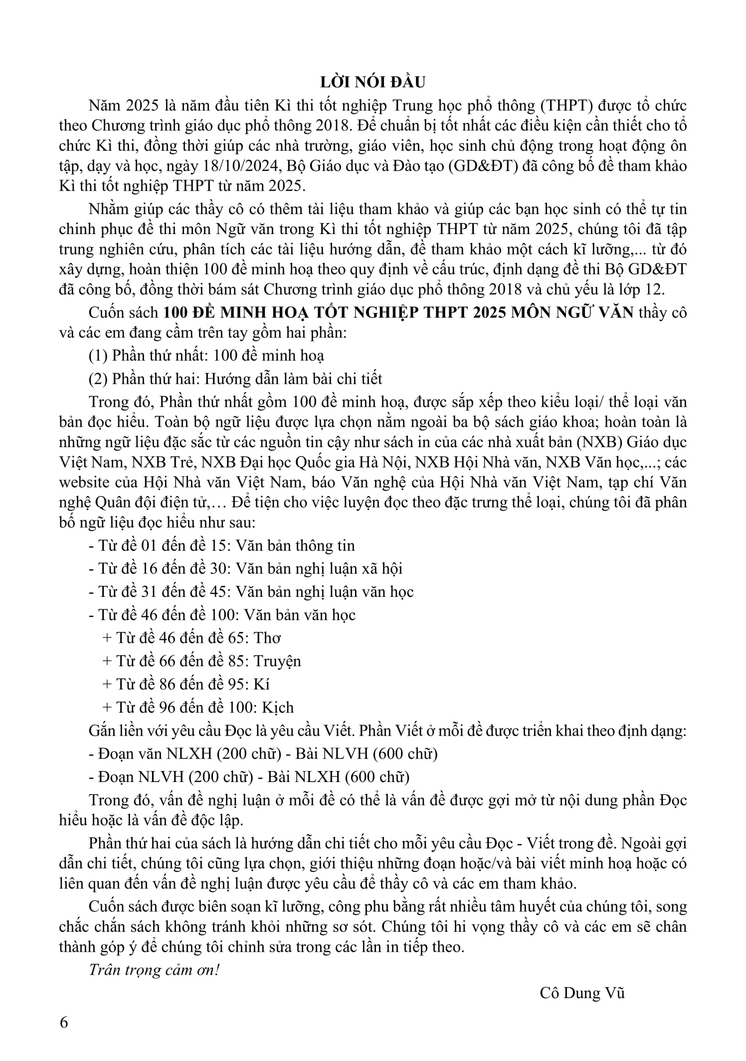 Bộ 100 Đề Minh Họa Tốt Nghiệp THPT 2025 - Môn Ngữ Văn - Ảnh 6