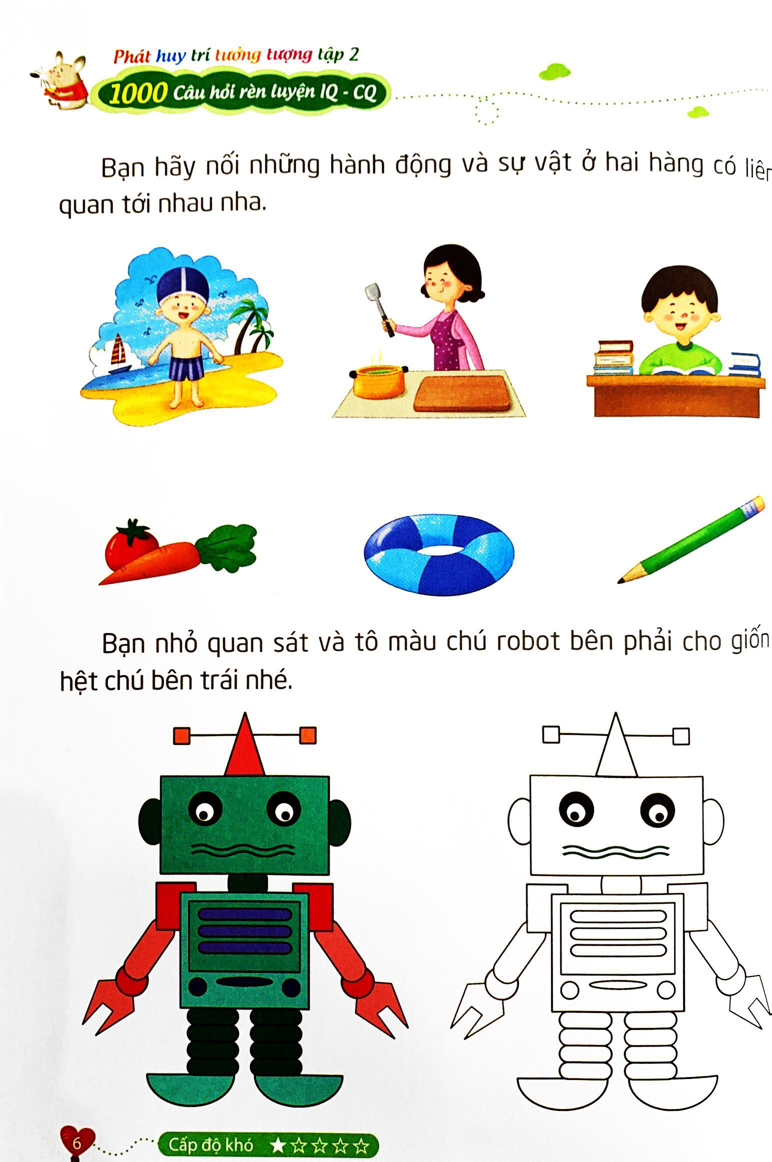 bộ 1000 câu hỏi rèn luyện iq - cq - phát huy trí tưởng tượng - tập 2 - Ảnh 6