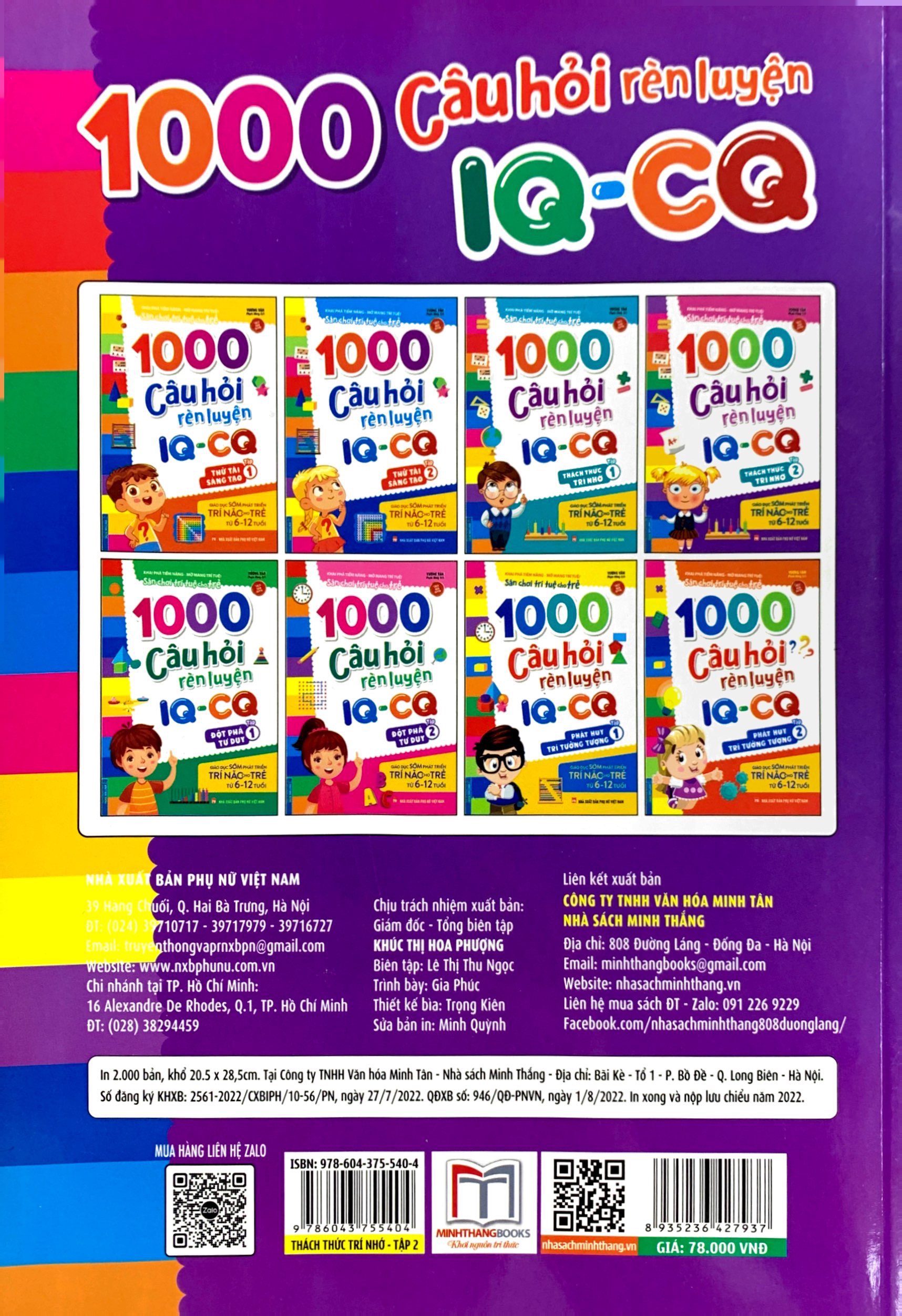 bộ 1000 câu hỏi rèn luyện iq - cq - thách thức trí nhớ - tập 2 - Ảnh 6