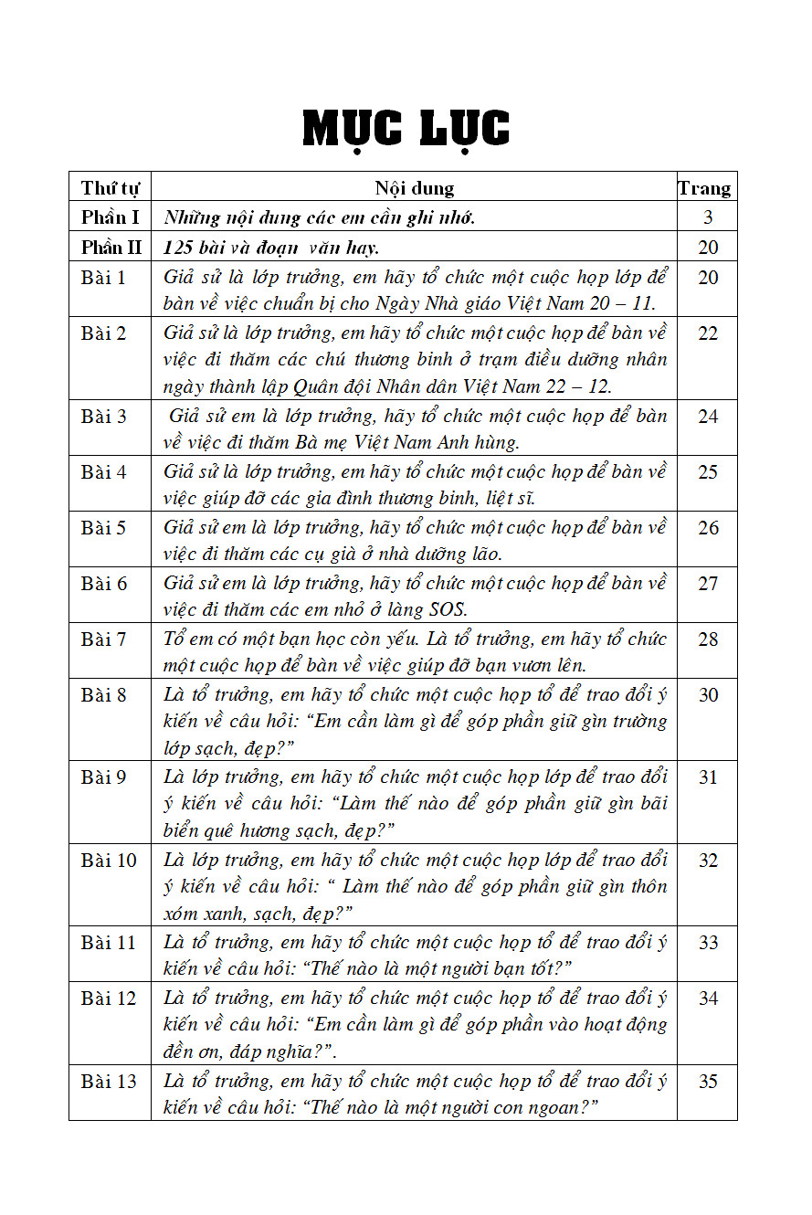 bộ 125 bài và đoạn văn hay 3 - Ảnh 3