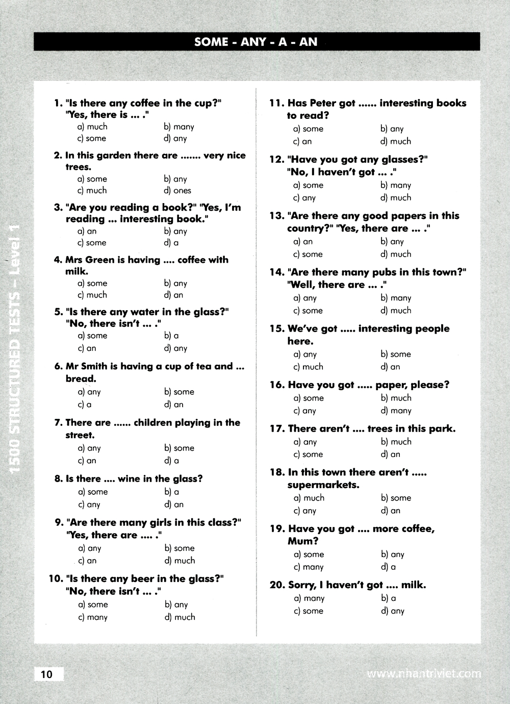 bộ 1500 structured tests level 1 - Ảnh 10