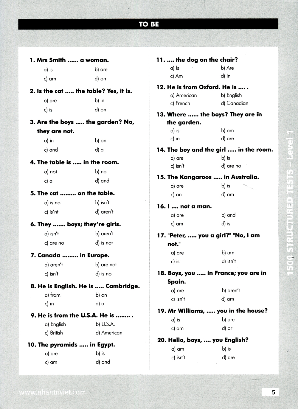 bộ 1500 structured tests level 1 - Ảnh 5