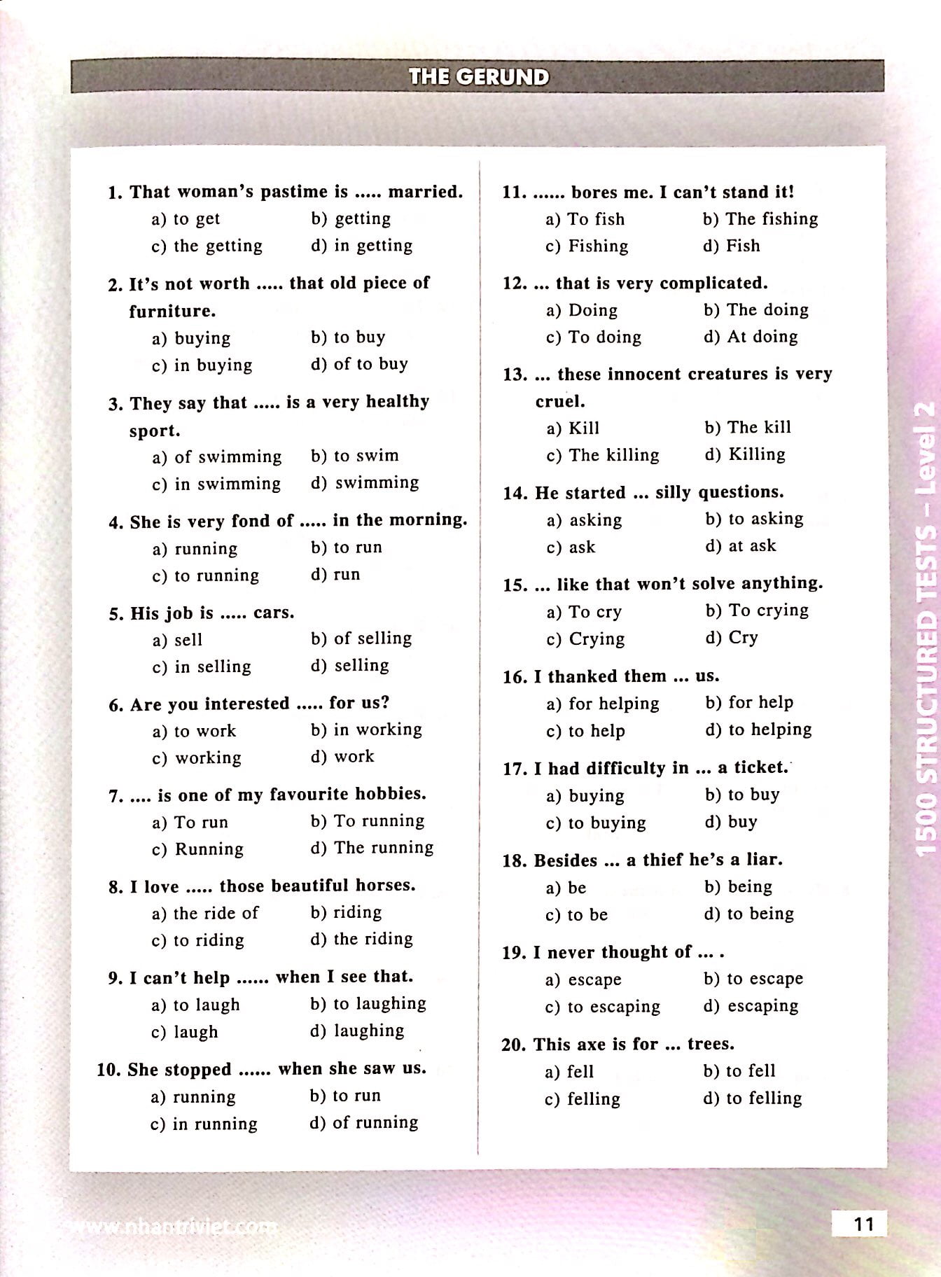 bộ 1500 structured tests level 2 - Ảnh 10