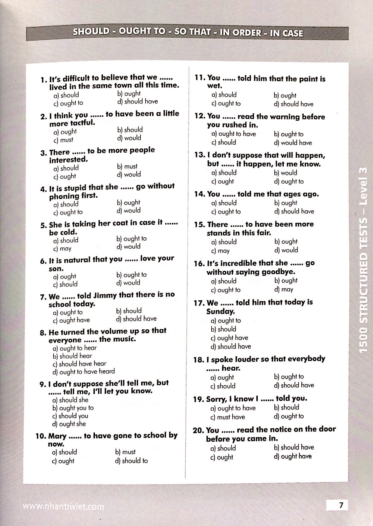 bộ 1500 structured tests level 3 - Ảnh 5