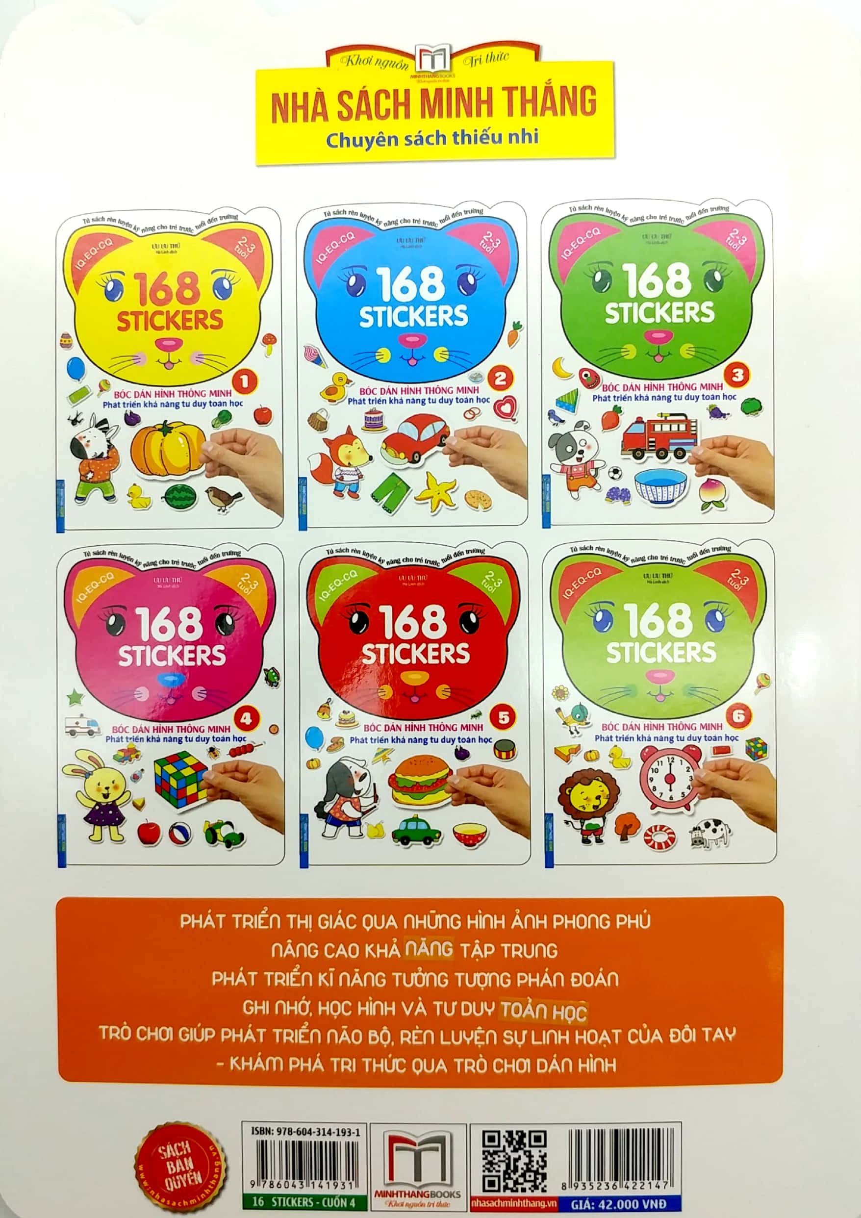 bộ 168 stickers - bóc dán hình thông minh phát triển tư duy toán học 4 - Ảnh 7