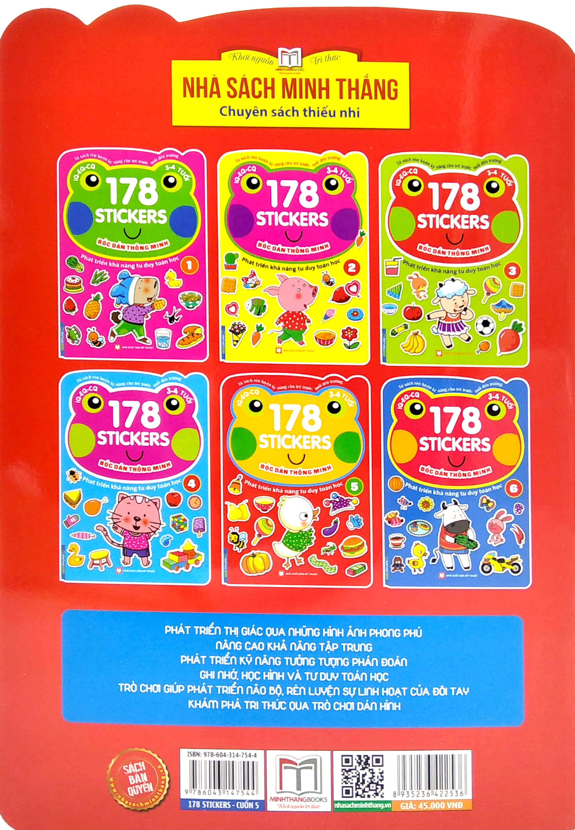 bộ 178 stickers - bóc dán thông minh phát triển khả năng tư duy toán học (3 - 4 tuổi) - tập 5 - Ảnh 6