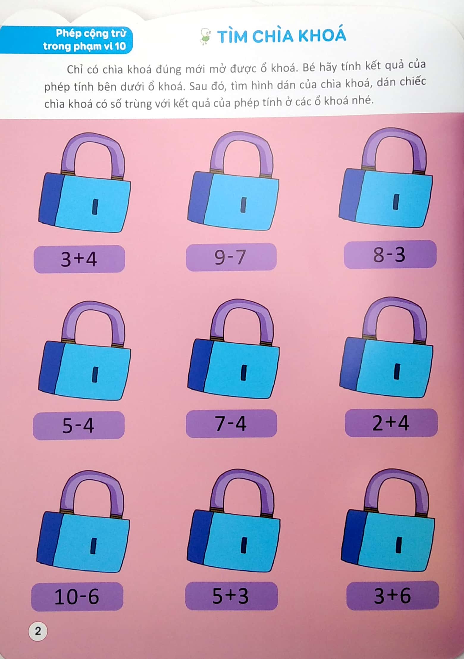 bộ 198 sticker - bóc dán hình thông minh phát triển khả năng tư duy toán học iq eq cq (5-6 tuổi) - quyển 4 - Ảnh 4