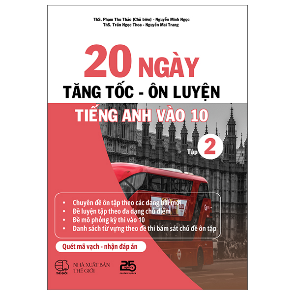 Bộ 20 Ngày Tăng Tốc-Ôn Luyện Tiếng Anh Vào 10 - Tập 2
