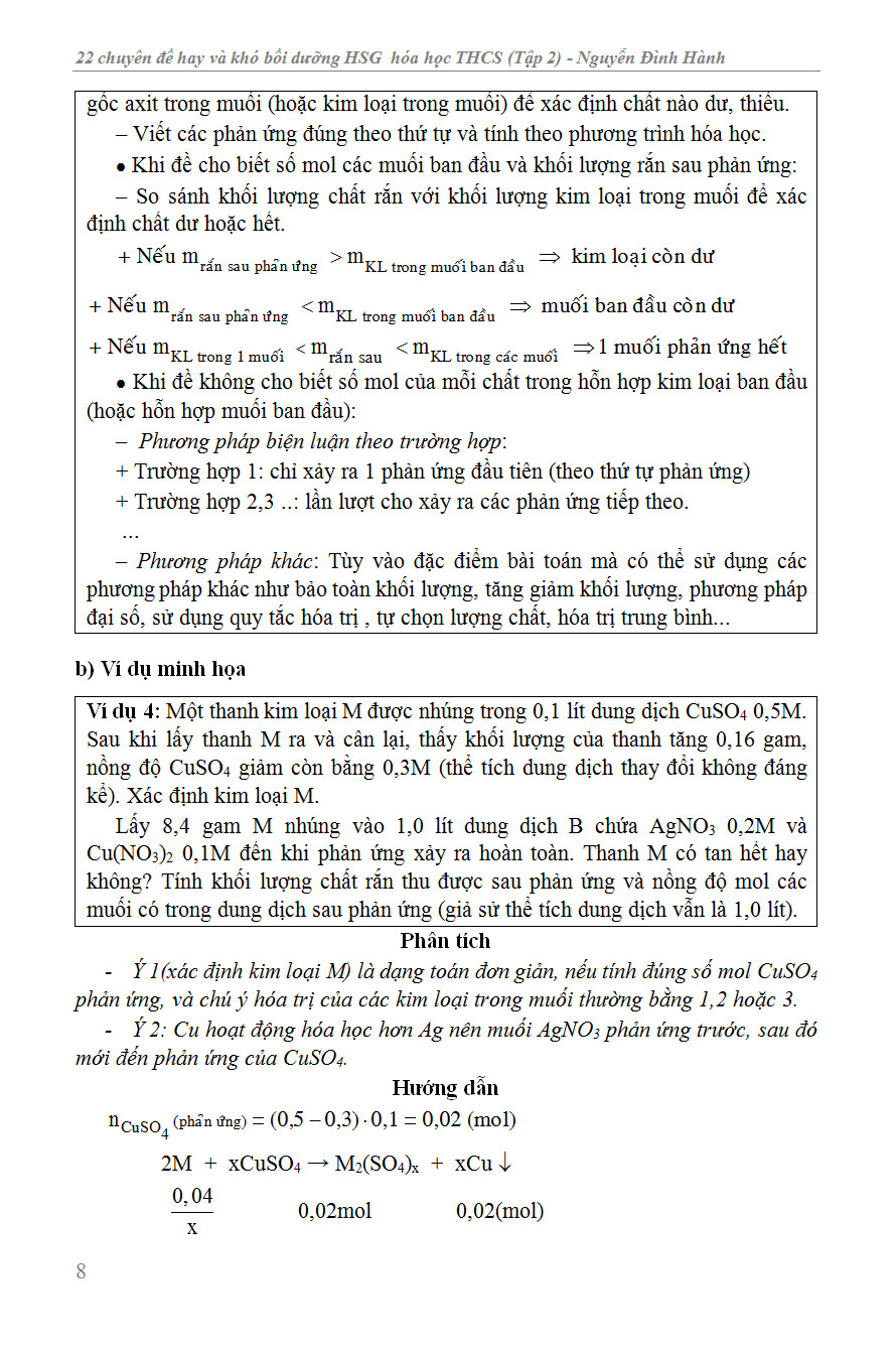 Bo
22 Chuyen De Hay Va Kho - Bo Duong Hoc Sinh Gioi - Hoa Hoc THCS - Tap 2 - Ảnh 10