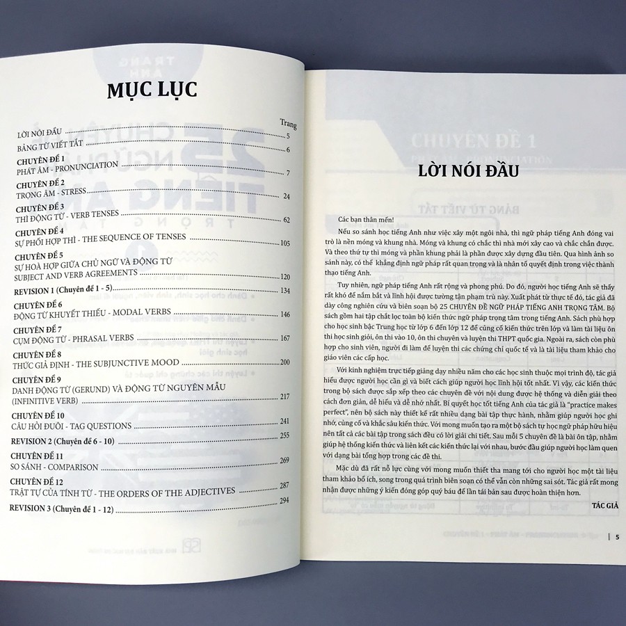 bộ 25 chuyên đề ngữ pháp tiếng anh trọng tâm - tập 1 - Ảnh 4