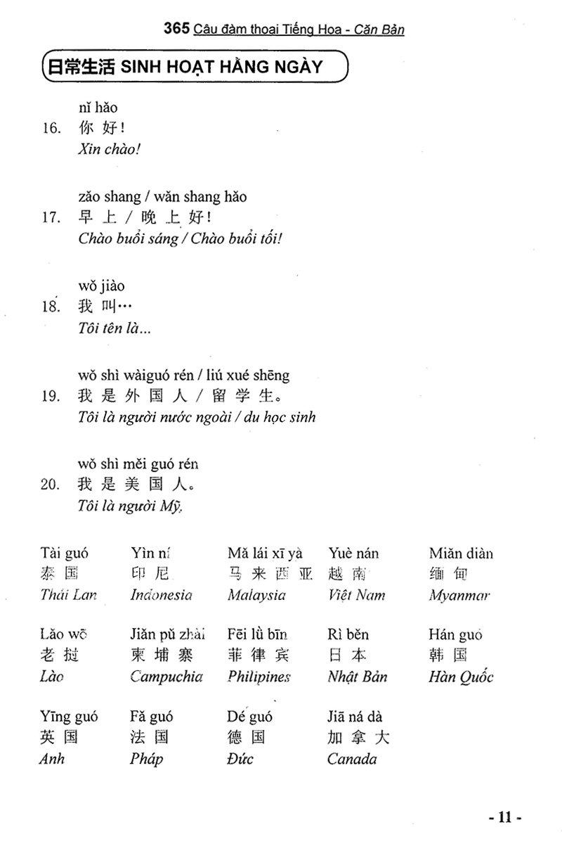 bộ 365 câu đàm thoại tiếng hoa quyển 1 cơ bản (kèm cd) - Ảnh 7