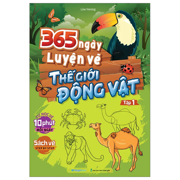 bộ 365 ngày luyện vẽ thế giới động vật - tập 1