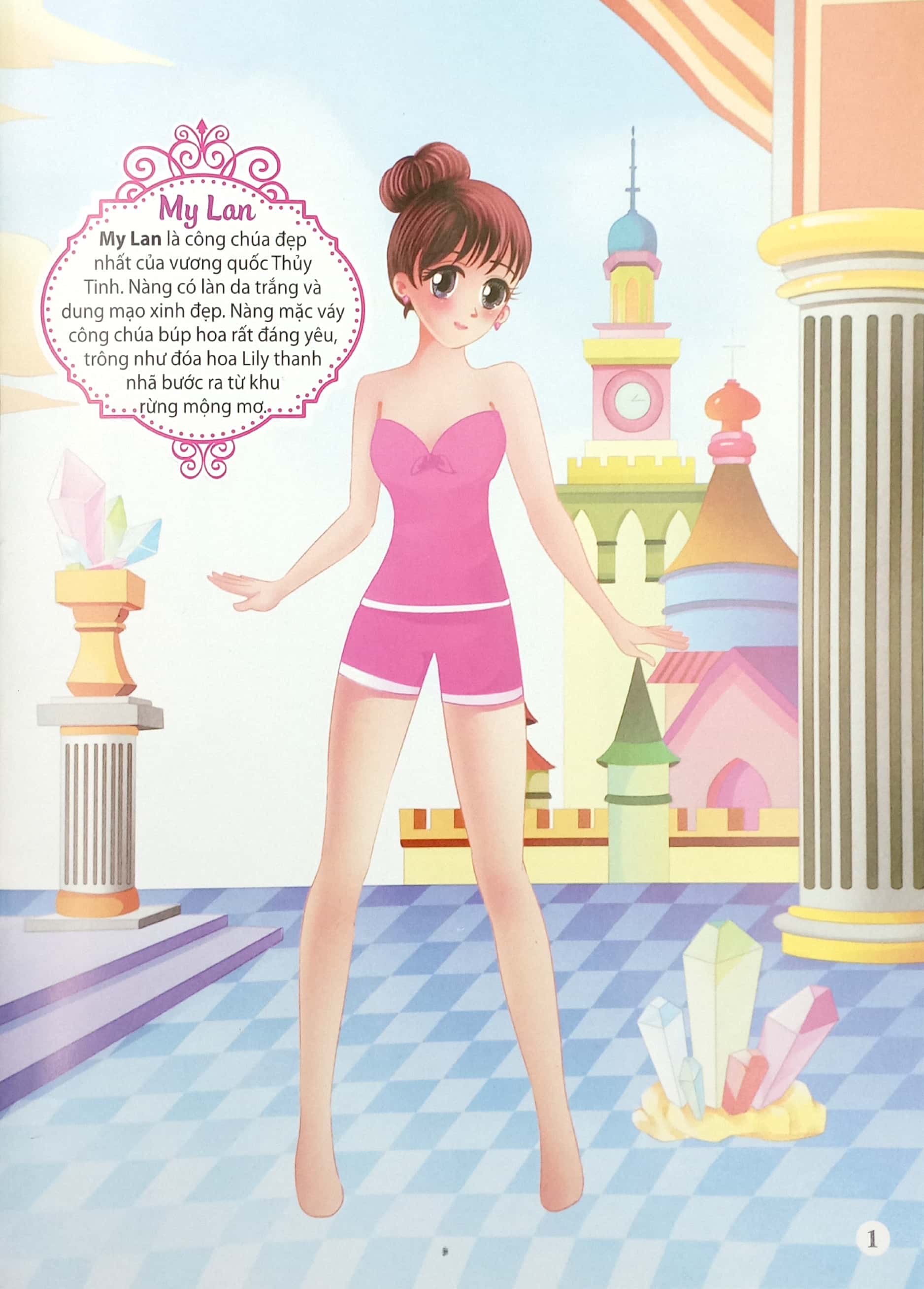 bộ 368 bóc dán sticker - hình dán trang phục công chúa - quyển 5 - mộng mơ - Ảnh 3