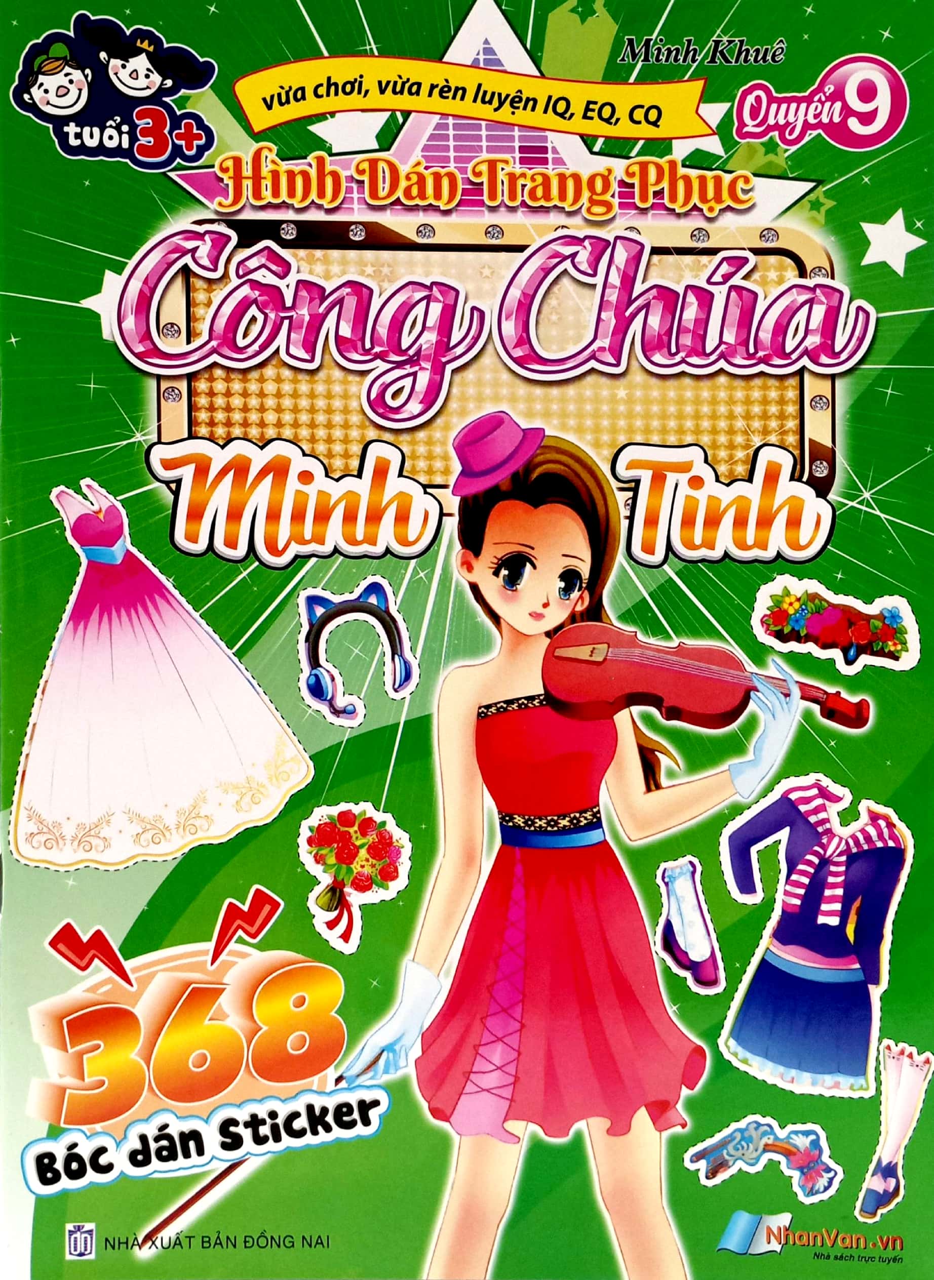 bộ 368 bóc dán sticker - hình dán trang phục công chúa - quyển 9 - minh tinh - Ảnh 2