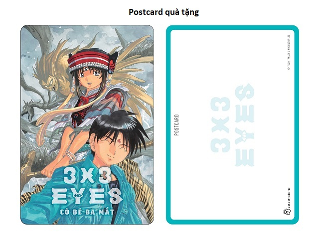 bộ 3x3 eyes - cô bé ba mắt - tập 1 - tặng kèm card nhựa + postcard giấy - Ảnh 5