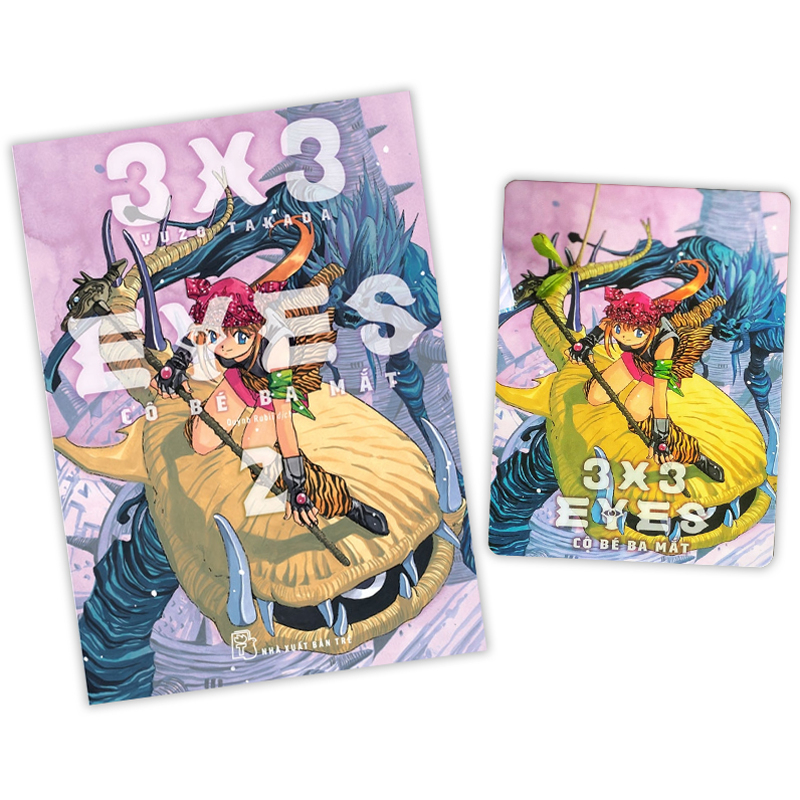 bộ 3x3 eyes - cô bé ba mắt - tập 2 - tặng kèm postcard màu - Ảnh 3