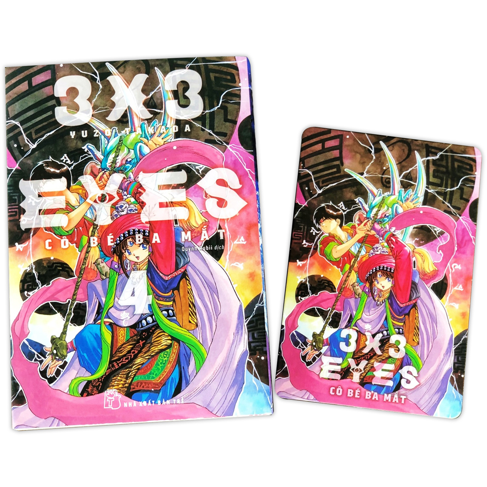 bộ 3x3 eyes - cô bé ba mắt - tập 4 - tặng kèm card giấy - Ảnh 3