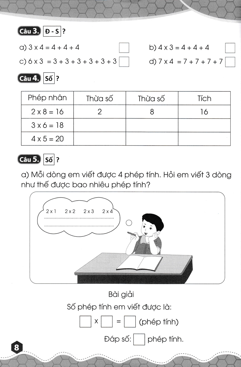 Bộ 45 Đề Ôn Luyện Và Kiểm Tra Toán 2 - Tập 2 - Ảnh 8