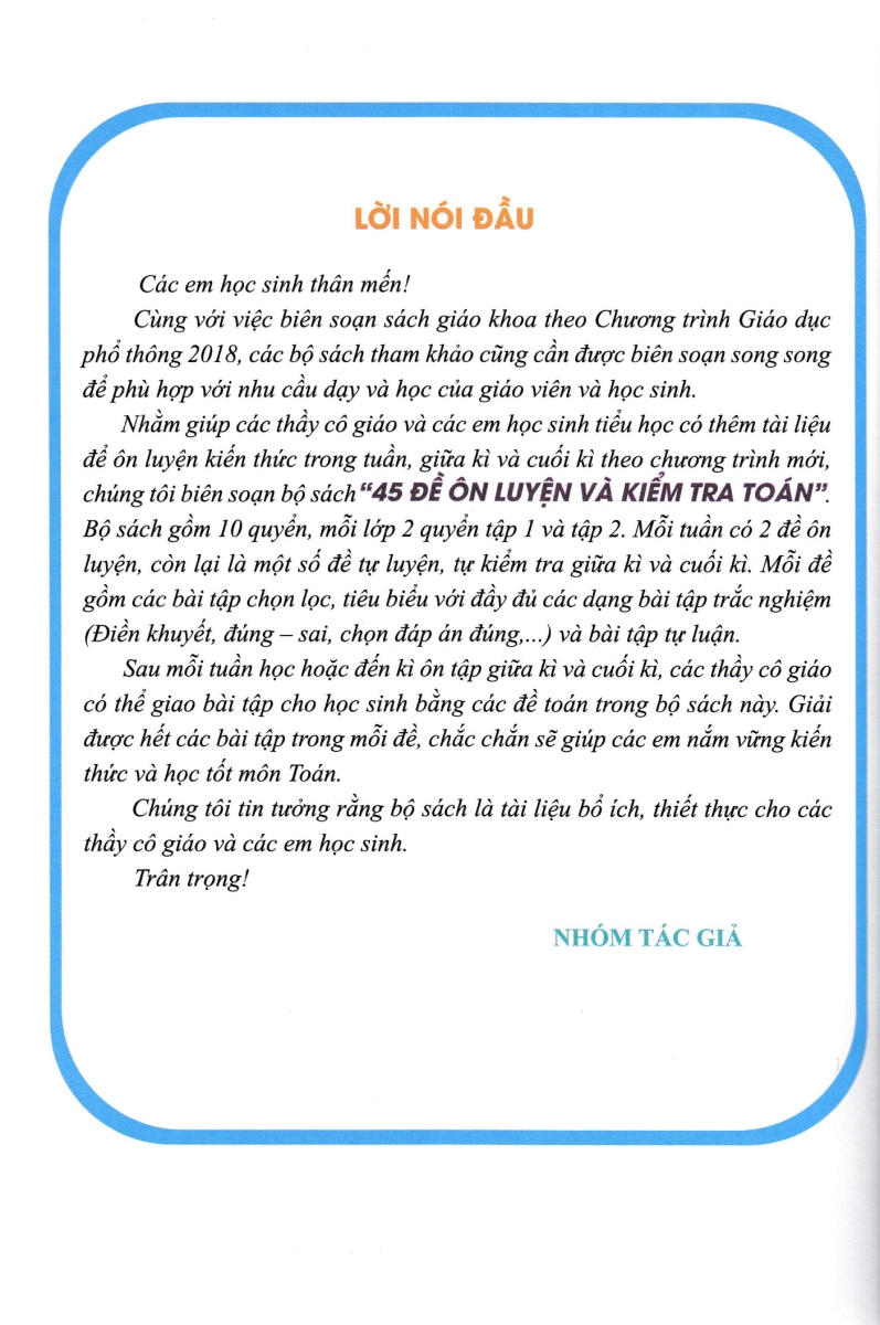 Bộ 45 Đề Ôn Luyện Và Kiểm Tra Toán 4 - Tập 2 (Biên Soạn Theo Chương Trình Giao Dục Phổ Thông Mới) - Ảnh 3
