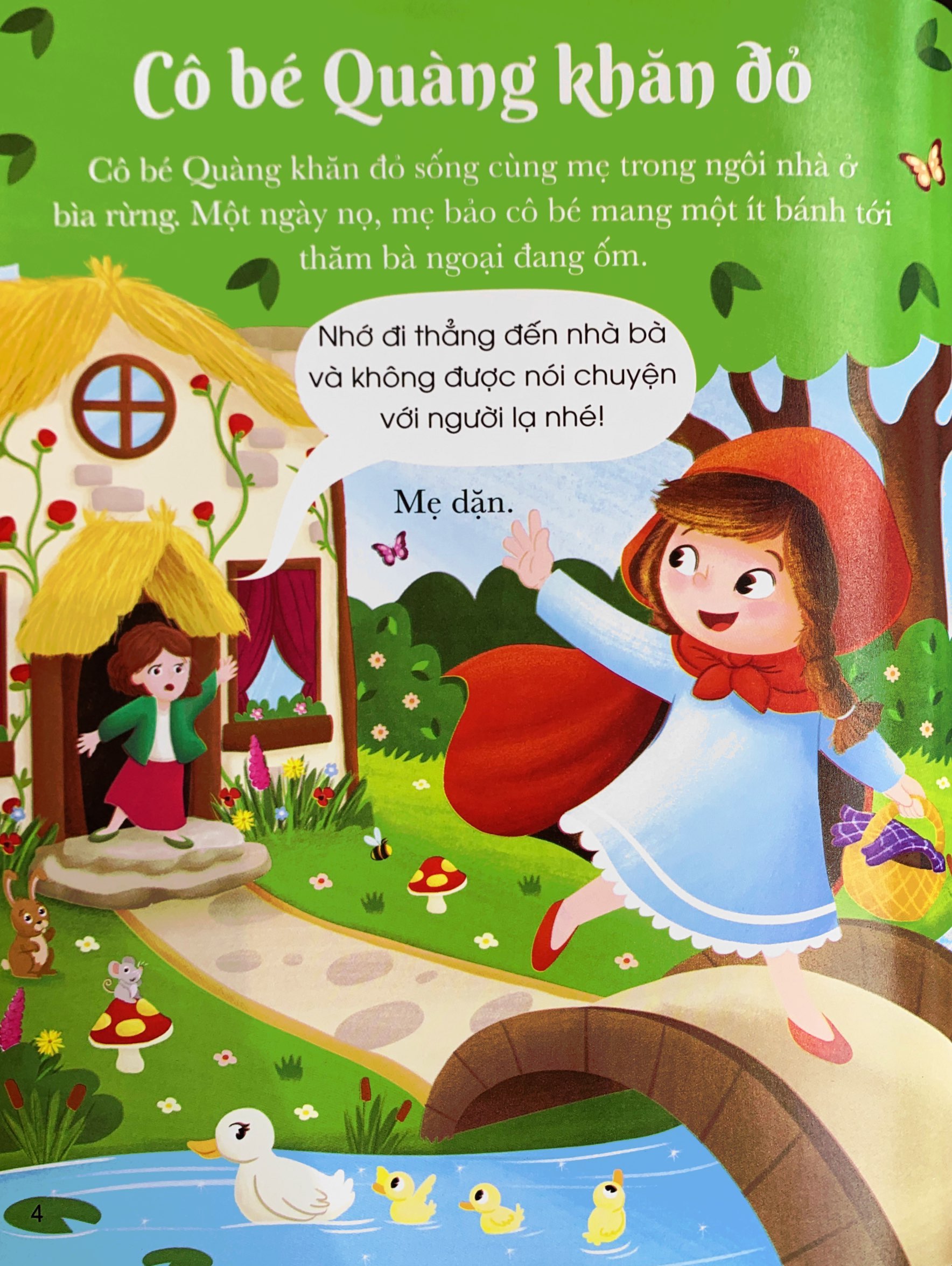 bộ 5 phút đọc truyện cùng con yêu - cô bé quàng khăn đỏ và những truyện cổ tích kinh điển khác - Ảnh 4